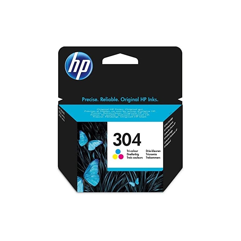 HP Original N9K05AE / 304 Cartuccia d’inchiostro Ciano/Magenta/Giallo