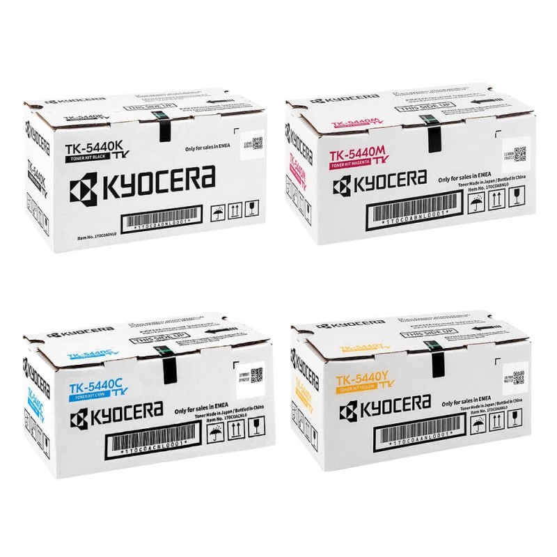 Kyocera Original TK-5440 Toner Multipack (3 pezzi Pack) CMYK