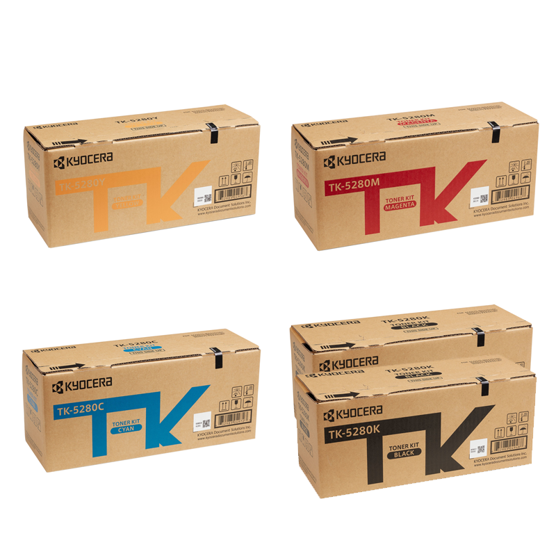Kyocera Original TK-5280 Toner Multipack (2X BK, 1X C,M,Y)