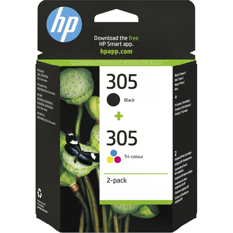 Original HP 6ZD17AE / 305 Cartuccia d’inchiostro Multipack