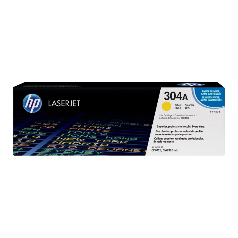 HP Original CC532A / 304A Toner Giallo