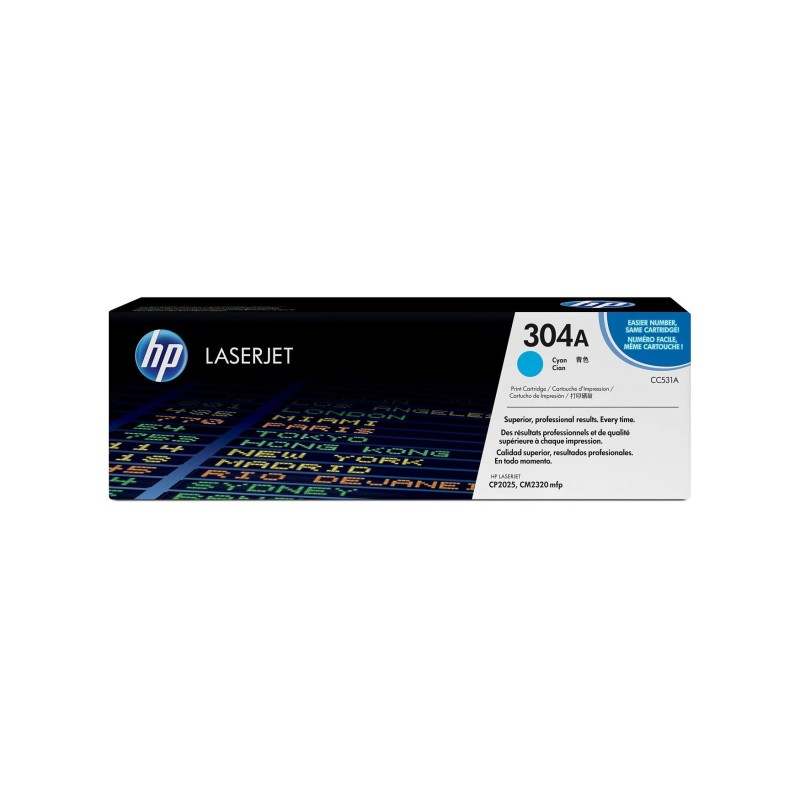 HP Original CC531A / 304A Toner Ciano
