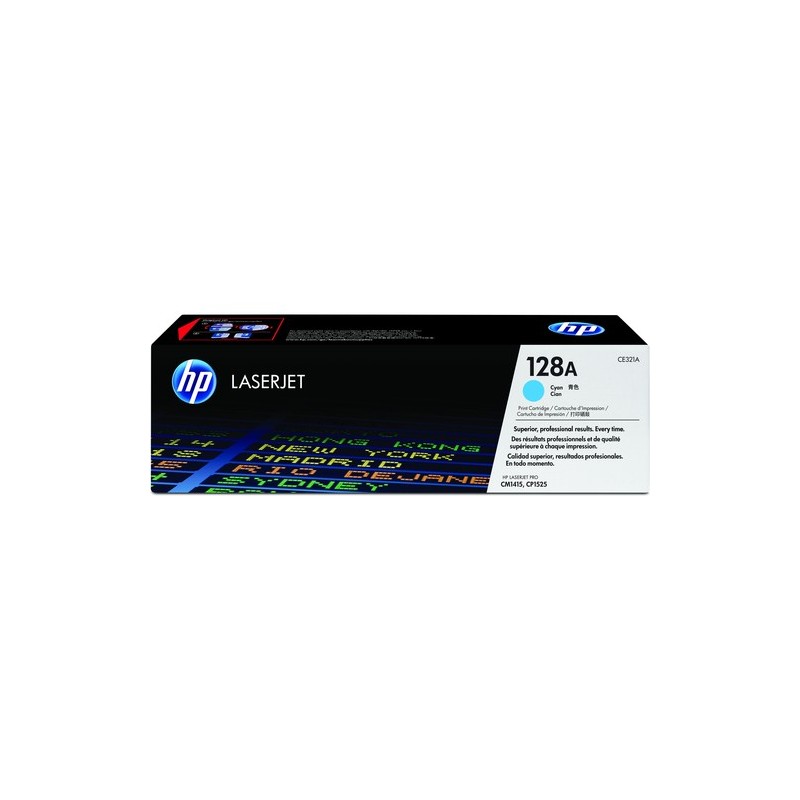 HP Original CE321A / 128A Toner Ciano